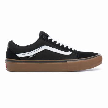 Férfi Vans Old Skool Pro Deszkás Cipő VA3120986 Fekete Fehér